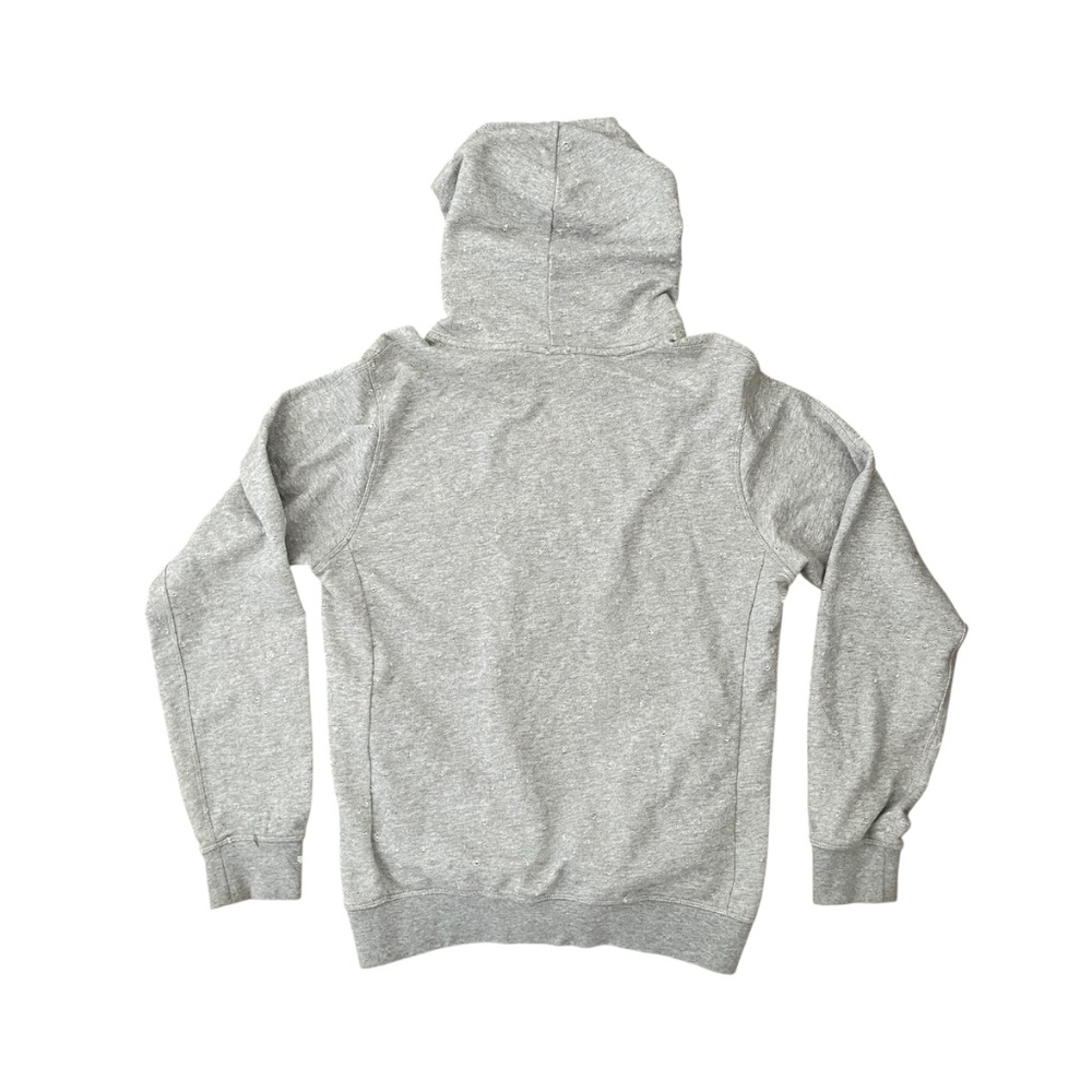 Scotch & Soda Amsterdam Couture Distressed Hoodie Gray Sz M - Picture 3 of 9